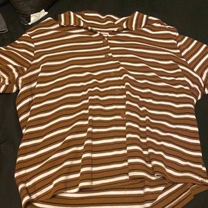 Casual wear striped belly shirt